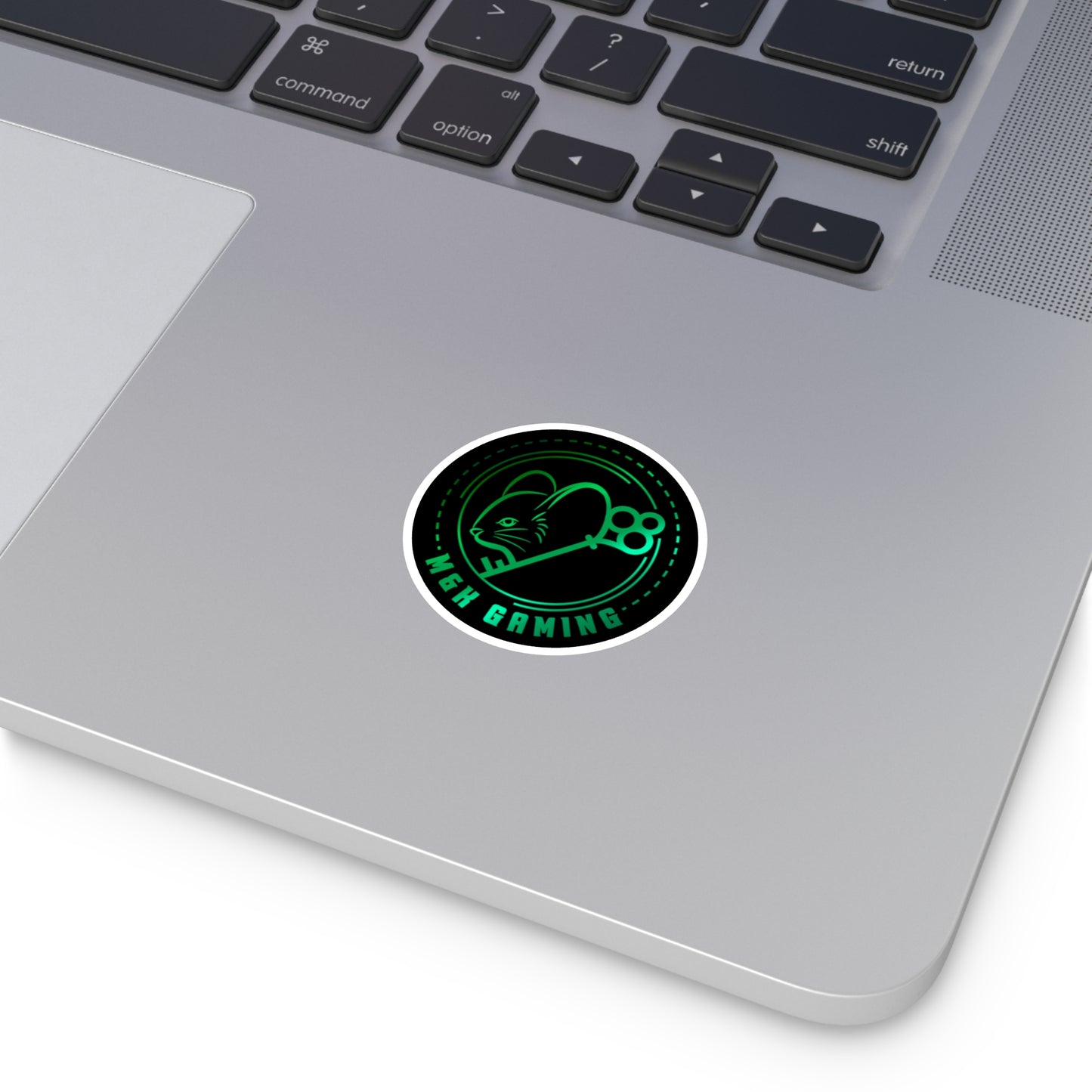 Green M & K Gaming Round Stickers